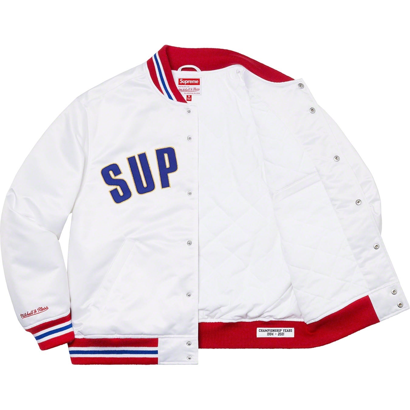 Supreme®/Mitchell & Ness® Satin Varsity Jacket view 3